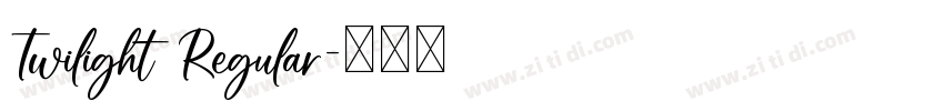 Twilight Regular字体转换